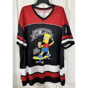 Simpson’s Men’s Graphic Bart Simpson Soccer Jersey, 2XL